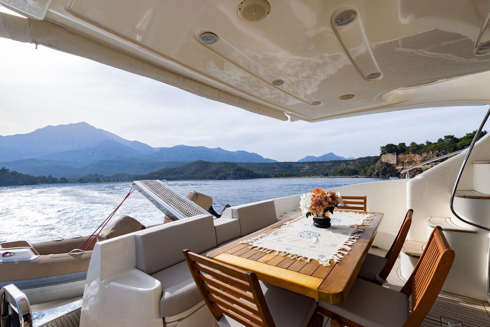 Kemer Yacht Rental 18m Azimut 55 Fly